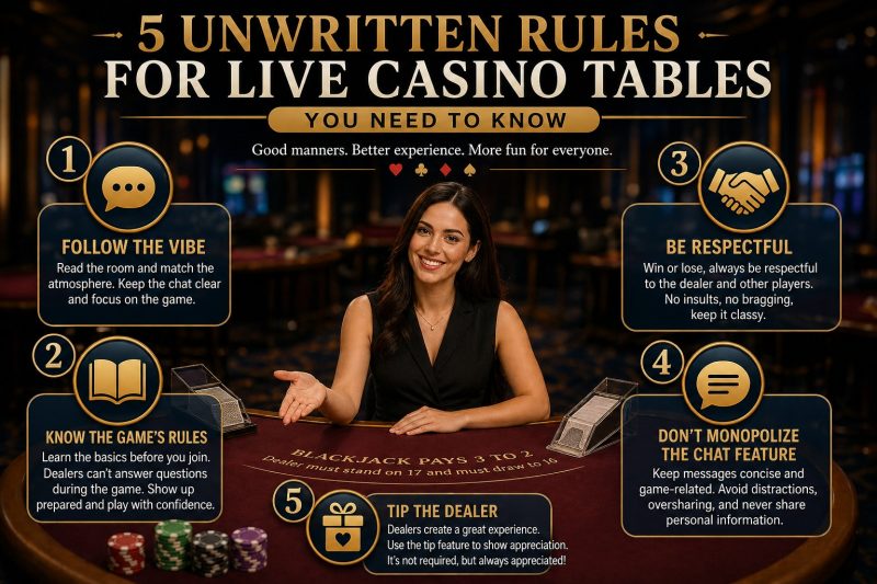 5 unwritten rules for casino table games