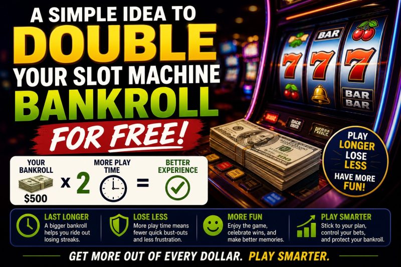 how to double your slot machine bankroll